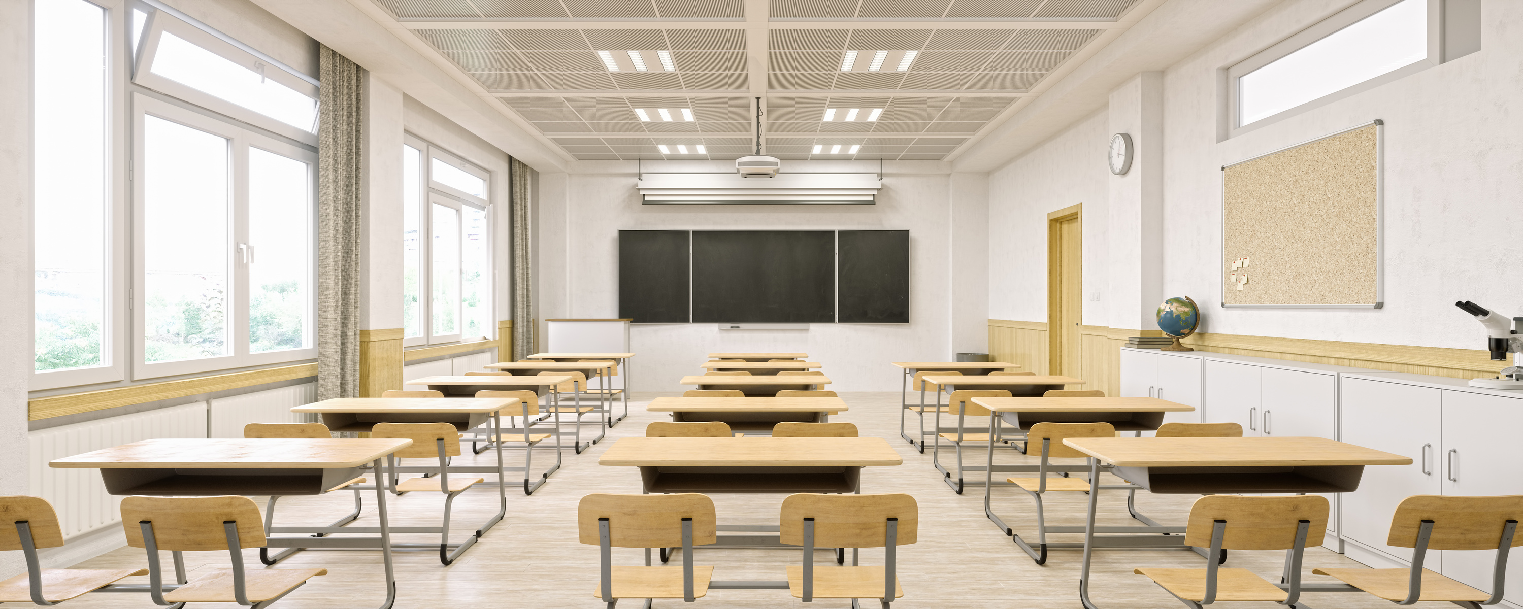 Modern Classroom Interior